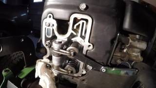 How to Check and Adjust Valve Clearances John Deere Lawn Tractor [upl. by Quent]