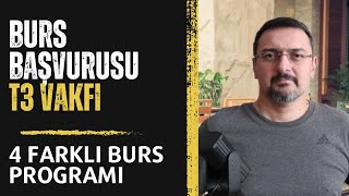 4 KATEGORİDE BURS PROGRAMI BURS VEREN KURUMLAR 2024 T3 VAKFI BURSU [upl. by Htbazile940]