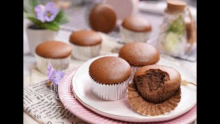 極度簡易朱古力CUPCAKE巧克力杯子蛋糕easy Chocolate Cotton Sponge Cupcake recipe [upl. by Eeroc]