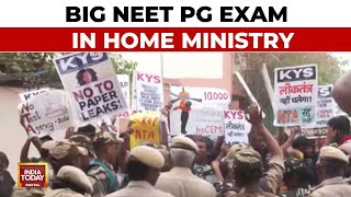 NEET Row Home Ministry Meet Ahead Of NEET PG Exam Dates Meet Between Home amp Health Cyber Cell [upl. by Evy]