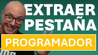 ✅ EXTRAER PESTAÑA PROGRAMADOR en excel [upl. by Jdavie]