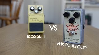 EHX Soul Food vs Boss SD1 shootout [upl. by Mareah]