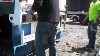 PAINTING THE 53 FOOT WABASH TRAILER PREVENTING FROM RUST [upl. by Filler]