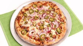 BBQ Chicken Pizza Recipe  Laura Vitale  Laura in the Kitchen Episode 743 [upl. by Sylado952]