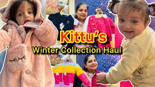 ON DEMAND KITTU’S WINTER COLLECTION CLOTHES HAUL 🧣⛄️ 9 to 12 Months Winter Dresses 👗 baby winter [upl. by Chally]