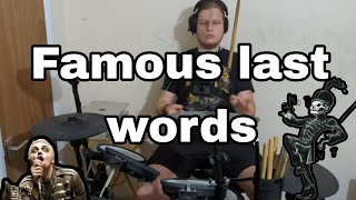 MCR  quotFamous Last Wordsquot  Drum Cover [upl. by Euqinotna]