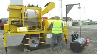 Parker  Phoenix RoadStar Mini Mobile Asphalt Patching Plant Setup amp Operation [upl. by Hildegard]