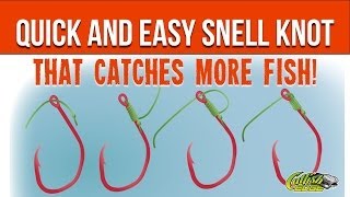 Snell Knot Quick and Easy Way Of Snelling A Hook [upl. by Josi]