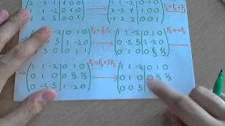 Matriz inversa método Gauss  Jordan [upl. by Ias444]