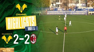 Highlights Under 15  Hellas VeronaMilan 22 [upl. by Ydissak191]