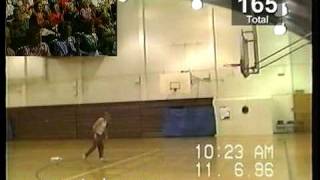 World Record 209 three pointers in a row by 60 year old man [upl. by Mur]