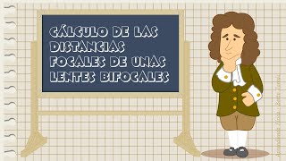 Cálculo de las distancias focales de unas lentes bifocales [upl. by Einahpet]