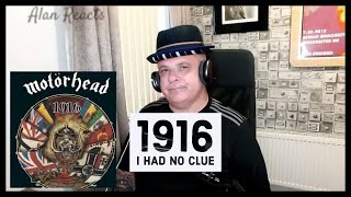 MOTORHEAD “1916” I had no idea and I’m embarrassed 😞 [upl. by Klecka]