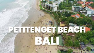 Petitenget Beach Bali Drone View  Relaxing Music Beautiful Nature Scenes  Travel Video by Drone [upl. by Ahsienyt]