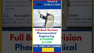 Full Book Revision pharmaceutical engineering 3rd semester education pharmacy shortsfeed [upl. by Leddy]