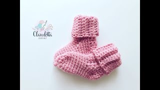 EINFACHE Babysocken häkeln  ANFÄNGER [upl. by Schreibe118]