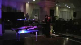 Chandris hotel Corfu  Greece Magicians trick night show [upl. by Neerahs]