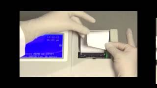 Mission U120 Urine Analyzer Loading Printer Paper  Demo Video 04 [upl. by Stephenie838]