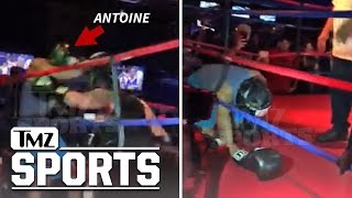 Antoine Dodson Suffers Softest KO Of All Time In Celeb Boxing Match  TMZ Sports [upl. by Brett]