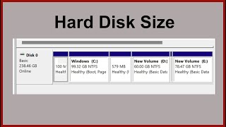 How to see the size of the hard disk  How many hard disks in computer [upl. by Aiam]