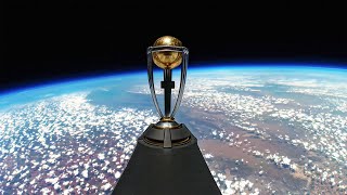 ICC Mens Cricket World Cup Trophy Tour 2023 launches into space 🚀 [upl. by Sudoeht]