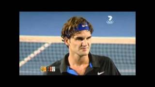 Roger Federer Backhand Smash HD HD [upl. by Petulia]