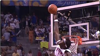 Ben Wallaces AfroSwaying Goaltend of Shaquille ONeals Jump Hook 2004 Finals [upl. by Norrabal]