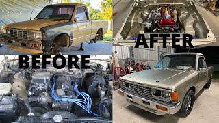 NISSAN 720 BUILD IN 20 MINS SR20DET SWAPPED [upl. by Adaynek]