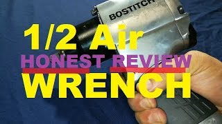 Bostitch 12 Air Impact Wrench Tool Review powered with 3 Gallon Air Compressor [upl. by Eglanteen]