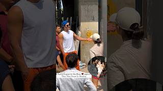 Ranbir Kapoor and Alia Bhatt arrive to check construction of new house [upl. by Teerprug]