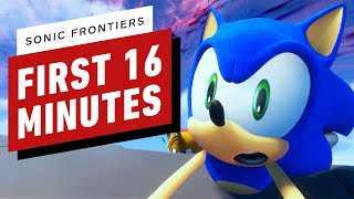 Sonic Frontiers The First 16 Minutes of Gameplay [upl. by Spanjian466]