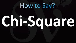 How to Pronounce ChiSquare correctly [upl. by Milburn]