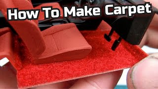 How To Make Carpet For 124 Scale Model Cars [upl. by Leesen]