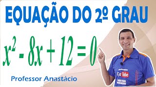 COMO resolver a EQUAÇÃO do 2º grau x²  8x  12  0 e DETERMINAR os coeficientes a b e c maths [upl. by Yevoc]