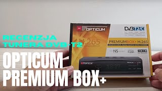 Opticum Premium Box  recenzja tunera DVBT2 H265 HEVC [upl. by Kaya75]