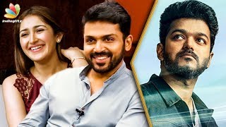 Semmaya Irunthuchya  Vijay Appreciated Me  Karthi Live  Sayeeshaa Panidraj Interview [upl. by Griffie]