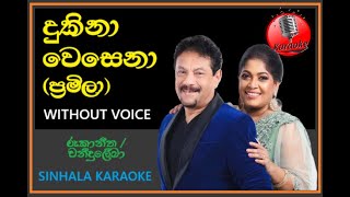 Dukina Wesena Bisawuni Pramila KARAOKE  Rookantha Chandralekha  ප්‍රමිලා රූකාන්ත [upl. by Artimid]