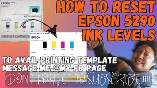 PAANO BA MAG INK LEVEL RESET SA EPSON 5290  PRINTING BUSINESS GUIDE [upl. by Aymik]