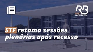 STF retoma atividades após RECESSO Confira as PAUTAS PENDENTES [upl. by Francisco]