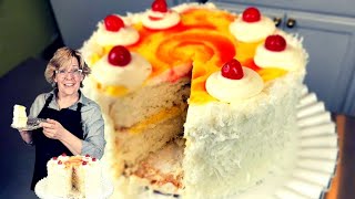 Try Our Delicious Pina Colada Cake  Coconut Cake With Pineapple Curd A Tropical Treat [upl. by Ahsyen]