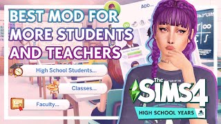 Best ALLINONE Mod To Improve High School Years 🎓 The Sims 4  LINKS [upl. by Winslow236]