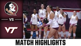 Florida State vs Virginia Tech Match Highlights  2024 ACC Volleyball [upl. by Hazen622]