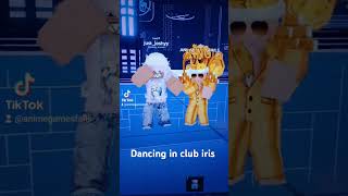 Dancing at club iris roblox clubirisdancevideo [upl. by Orapma]