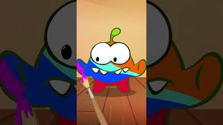 Lernen Sie Farben Mit Om Nom Face Painting 🎨 Cut The Rope shorts shortsfeed cartoon [upl. by Inaffets]