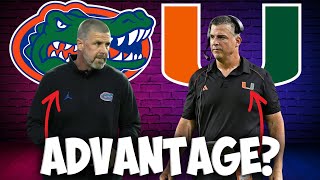 Gators vs Canes Why ONE TEAM has MASSIVE EDGE Already  Florida  Miami  Napier  Cristobal [upl. by Kilbride]