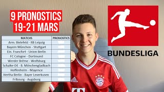 MES 9 PRONOSTICS BUNDESLIGA  192021 MARS 2021 [upl. by Trinatte]