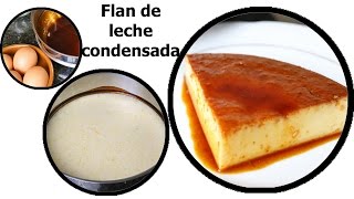 Como hacer flan de leche condensada [upl. by Malek316]