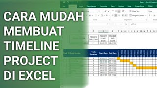 CARA TERMUDAH MEMBUAT TIMELINE OTOMATIS DI EXCEL [upl. by Hoffer544]