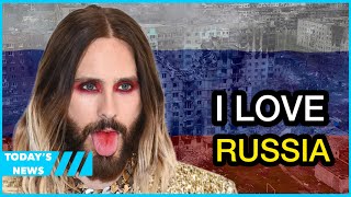 Jared Leto says during concert in Belgrade that he wants to visit Russia [upl. by Filiano954]