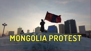 PROTEST IN MONGOLIA 4K [upl. by Pernick]